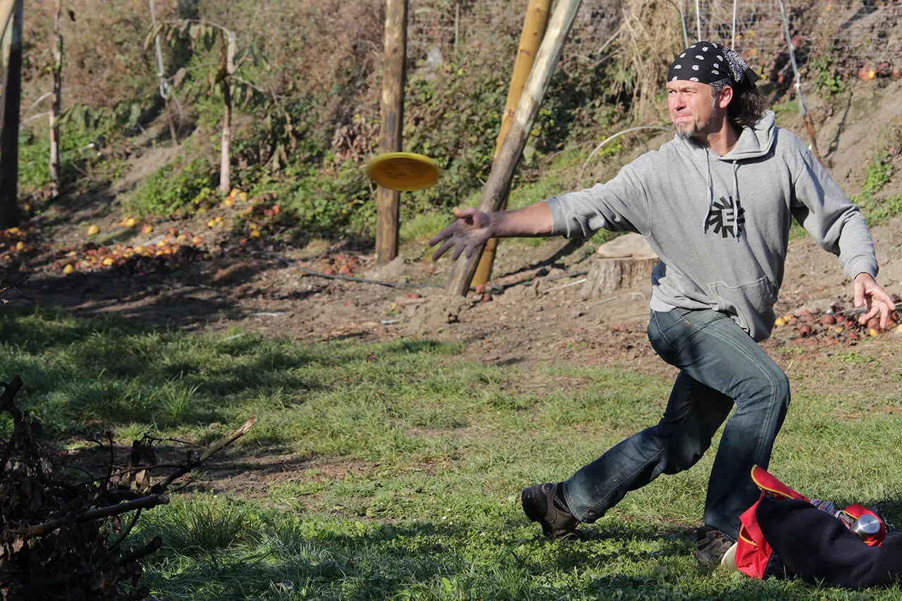Afbeelding: discgolf op belevenisboerderij Gut Hügle in Ravensburg