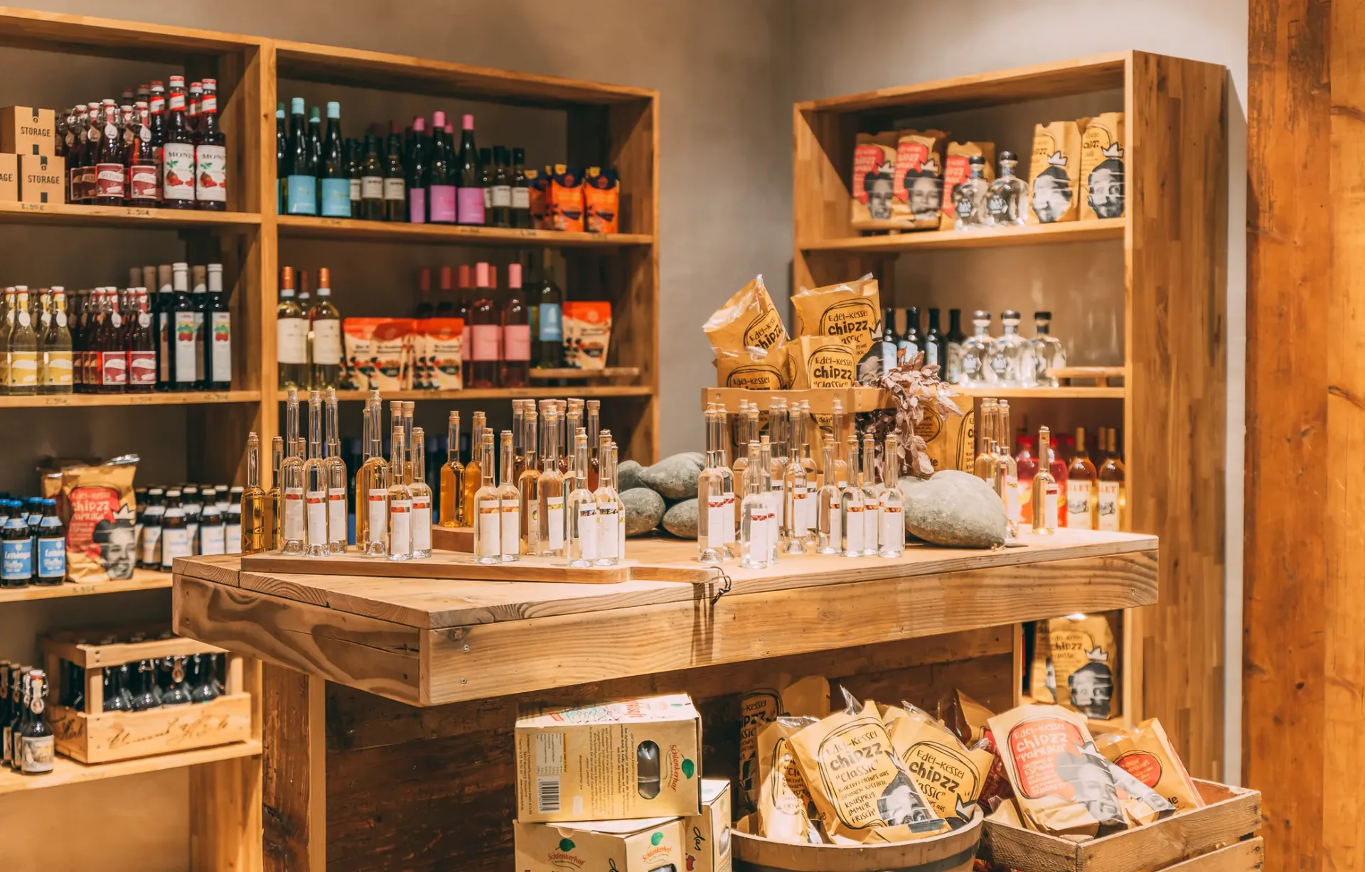 Boerderijwinkel van Gut Hügle op de belevenisboerderij
